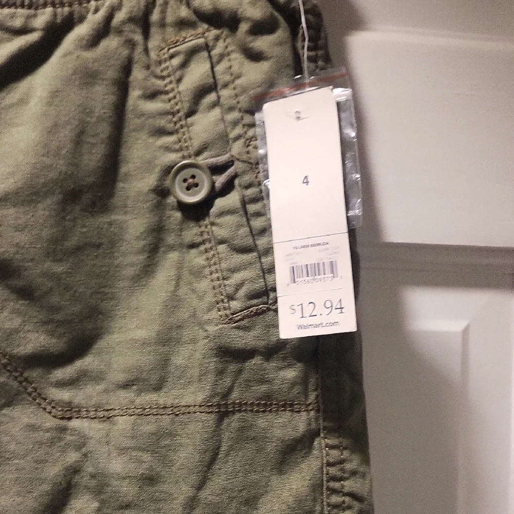 Faded Glory Olive Cargo Shorts for Men - Picture 5 of 7